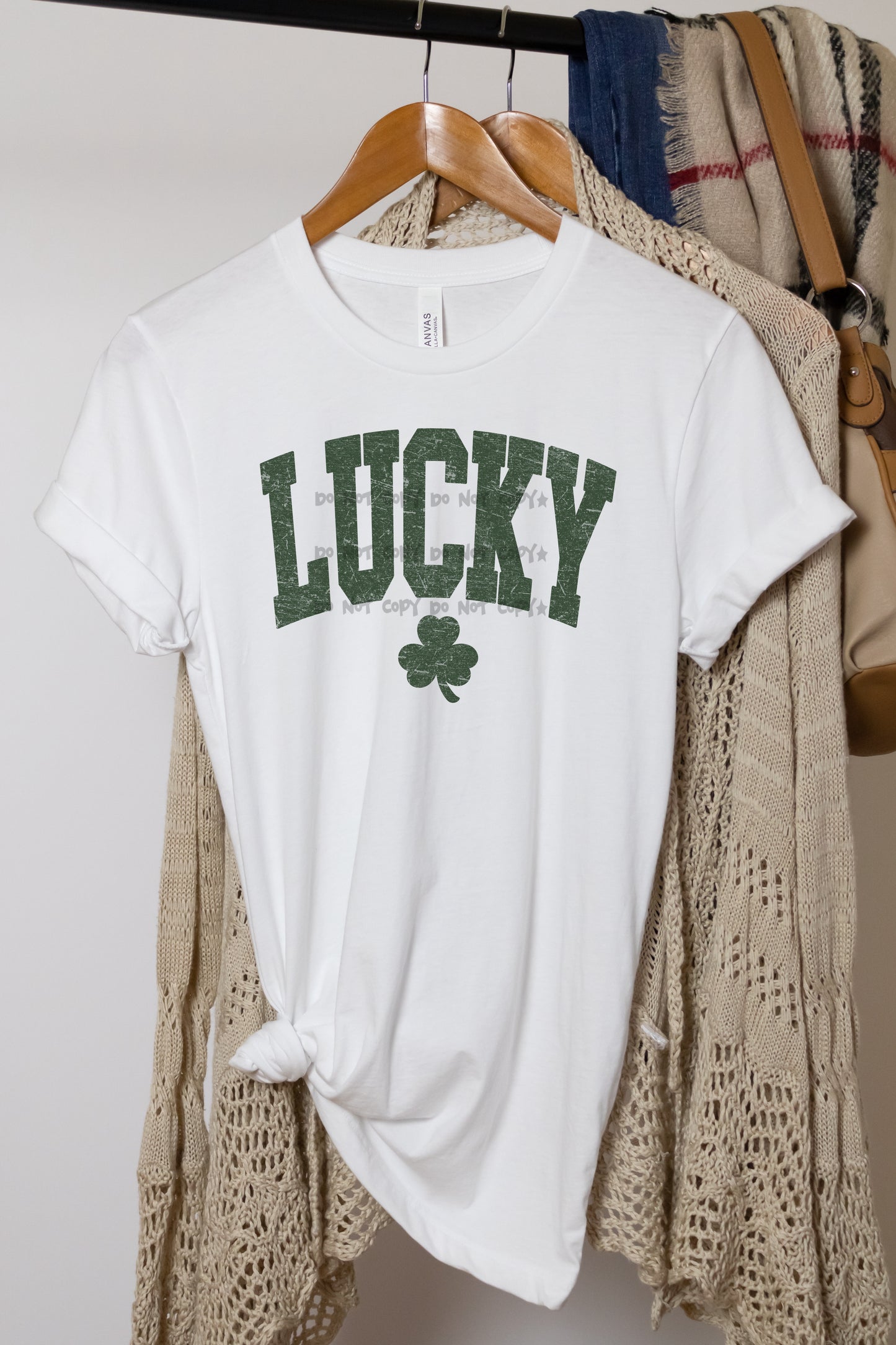 Lucky clover distressed -DTF