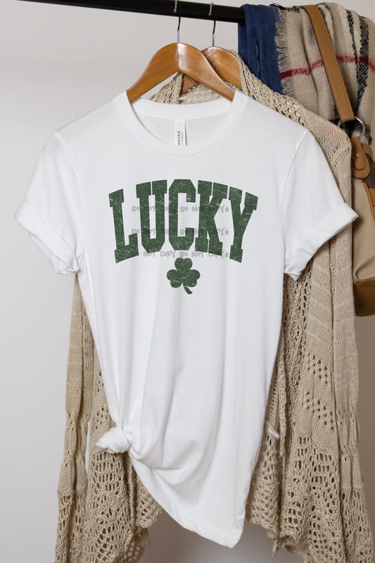 Lucky clover distressed -DTF