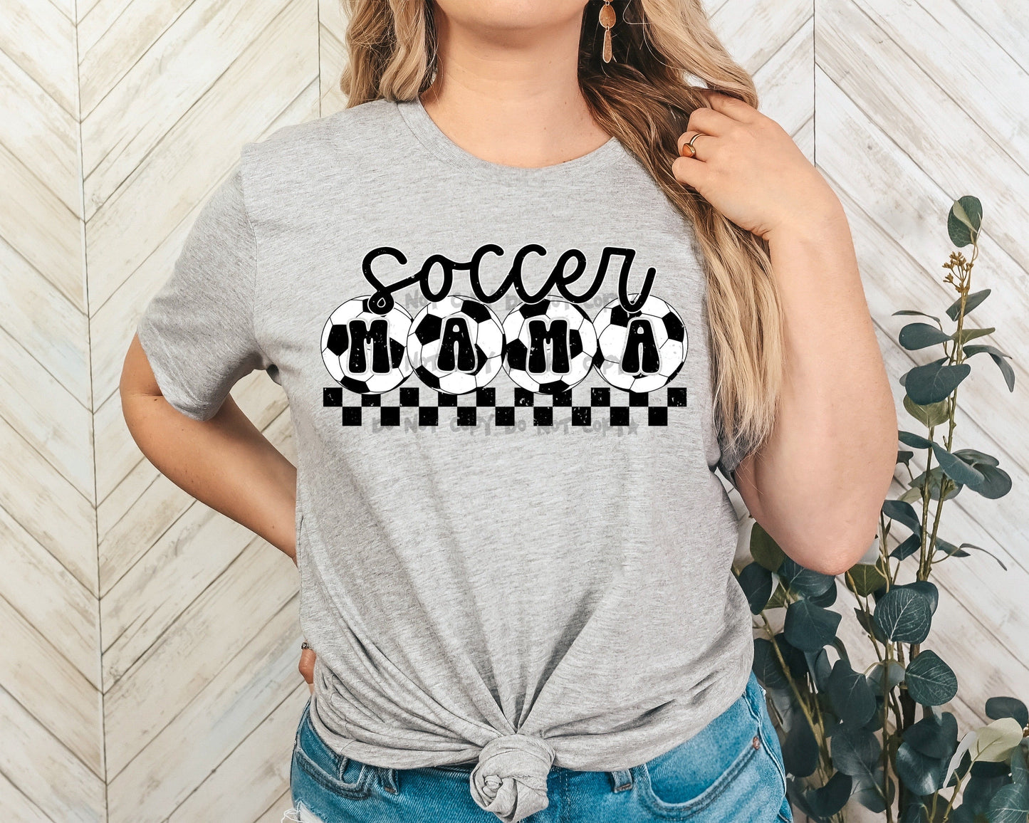 Soccer mama in ball checker below-DTF