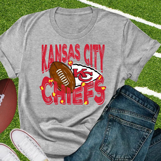 Kansas City Chiefs distressed-DTF