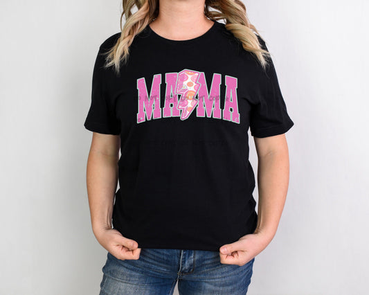 Mama pink arch with bolt smileys-DTF