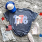 Patriotic 1776 bow- DTF