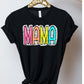 Mama multicolored dotted back- DTF