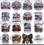 9/11 25th Anniversary (multiple options) -DTF&UV