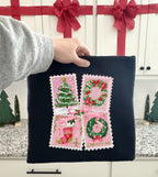 PINK CHRISTMAS STAMPS -DTF