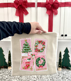 PINK CHRISTMAS STAMPS -DTF