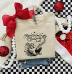 Santa Wishes BLACK -DTF