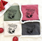 Santa Wishes BLACK -DTF