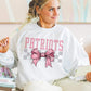 Coquette Bow Gray Checkered Mascot (DROPDOWN) - DTF