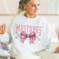 Coquette Bow Gray Checkered Mascot (DROPDOWN) - DTF