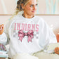 Coquette Bow Gray Checkered Mascot (DROPDOWN) - DTF