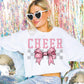 Cheer Coquette Bow Gray Checkered- DTF