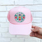 Raising Wildflowers Circle Faux Hat Patch - DTF