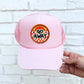 Go Away Checkered Faux Hat Patch - DTF