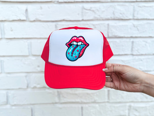 Stars Tongue Faux Hat Patch - DTF