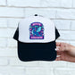 Book Dragon Purple Faux Hat Patch - DTF