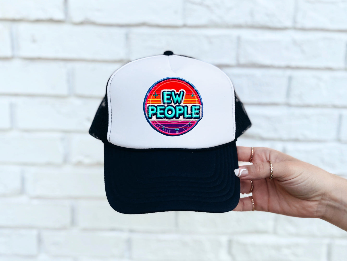 Ew People Faux Hat Patch - DTF