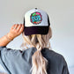 Book Lover Neon Circle Faux Hat Patch - DTF