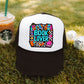 Book Lover Solid color words Faux Hat Patch - DTF