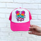 Chill Out Neon Popsicles Faux Hat Patch - DTF