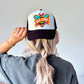 Bee Kind Orange Banner Faux Hat Patch - DTF