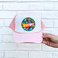 You Are Enough Floral Circle Faux Hat Patch - DTF