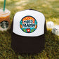 Tired Mama Mug Circle Faux Hat Patch - DTF