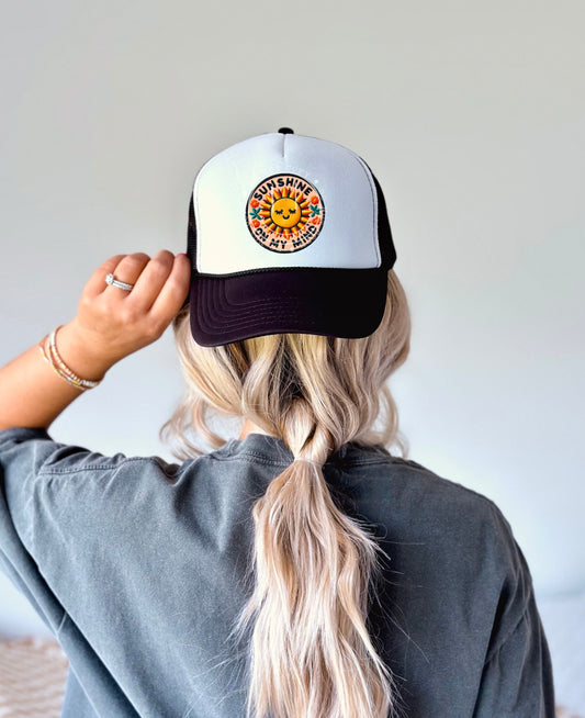 Sunshine On My Mind Faux Hat Patch - DTF