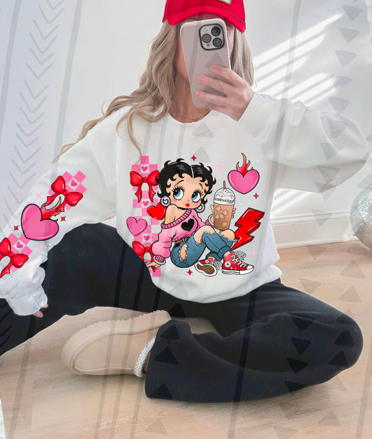 Betty Boop Valentine (FRONT)-DTF