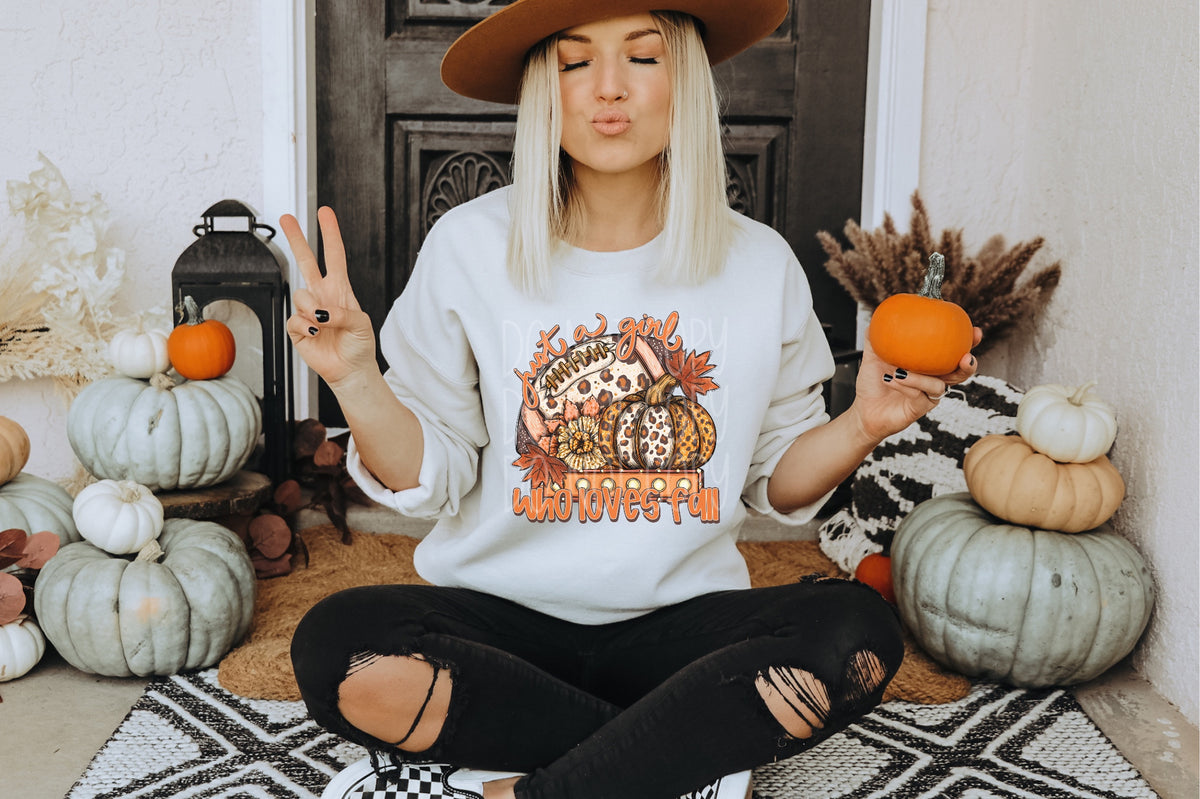Just a girl who loves fall-DTF&UV