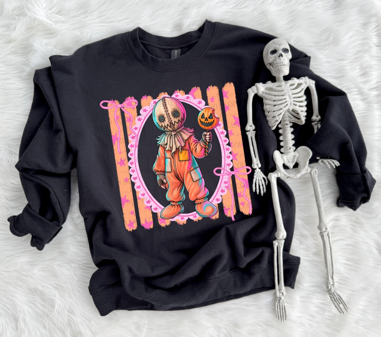 Preppy horror, Sam orange-DTF&UV
