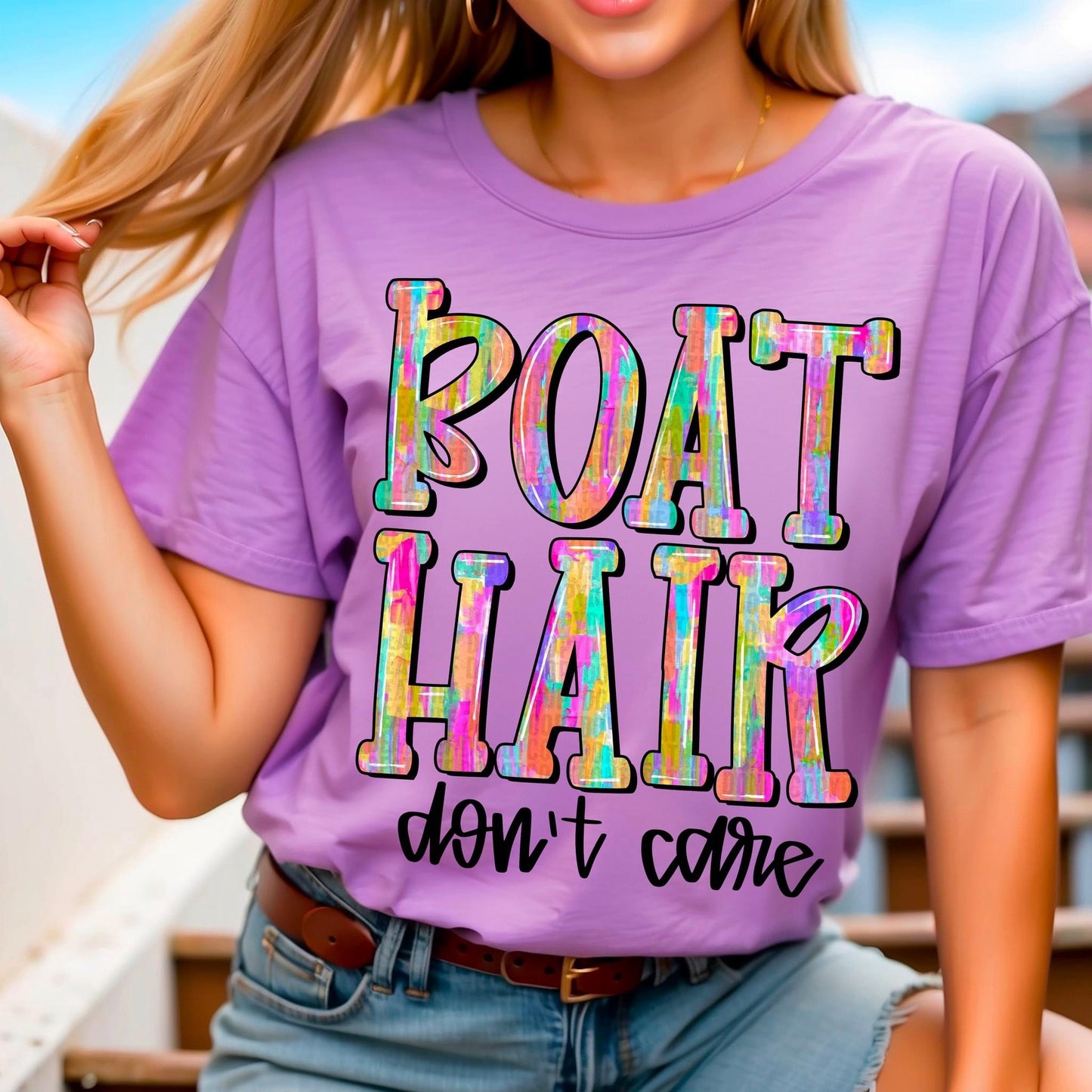 Boat Hair Watercolor - DTF