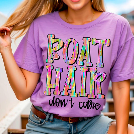 Boat Hair Watercolor - DTF