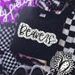 Beavers Black And White Polka Dot Faux Stitch - DTF