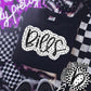Bills Black And White Polka Dot Faux Stitch - DTF