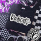 Bobcats Black And White Polka Dot Faux Stitch - DTF