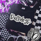 Bulldogs Black And White Polka Dot Faux Stitch - DTF