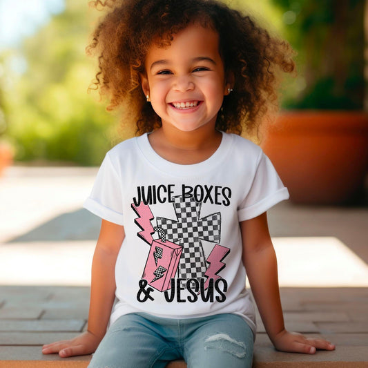 Juice Boxes And Jesus Pink - DTF