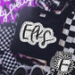 Elks Black And White Polka Dot Faux Stitch - DTF