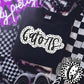 Gators Black And White Polka Dot Faux Stitch - DTF