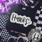 Hawks Black And White Polka Dot Faux Stitch - DTF