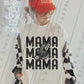 Mama Stacked Hockey Faux Embroidery - DTF