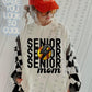 Senior Mom Stacked Softball Faux Embroidery - DTF