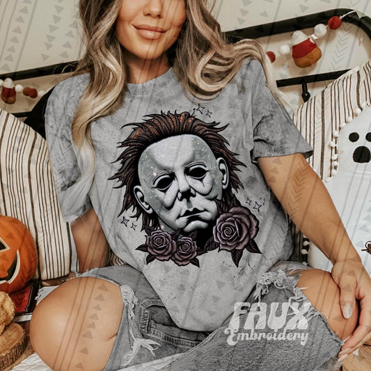 Myers Faux Embroidery Roses - DTF