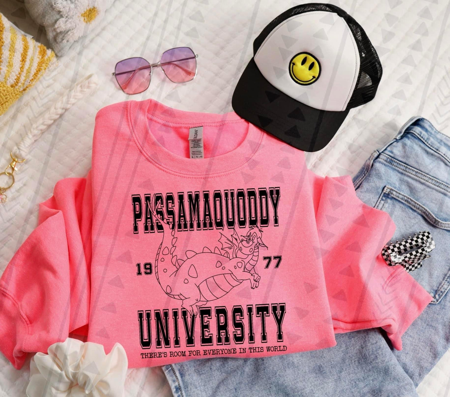 Passamaquoddy University Blk - DTF