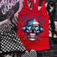 Rockin in the USA flag skeleton headphones - DTF