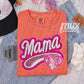 Pink Varsity Mama Baseball - DTF