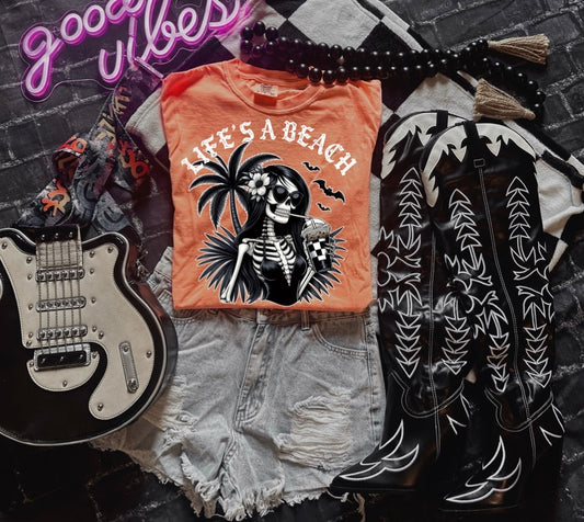 Life’s a beach skeleton - DTF