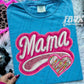 Pink Varsity Mama Football - DTF