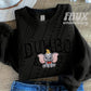 Dumbo And Co Faux Embroidery Blk - DTF